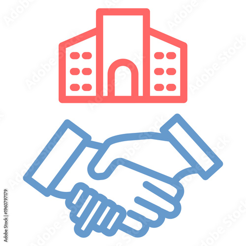 Corporate Merger Vector Icon