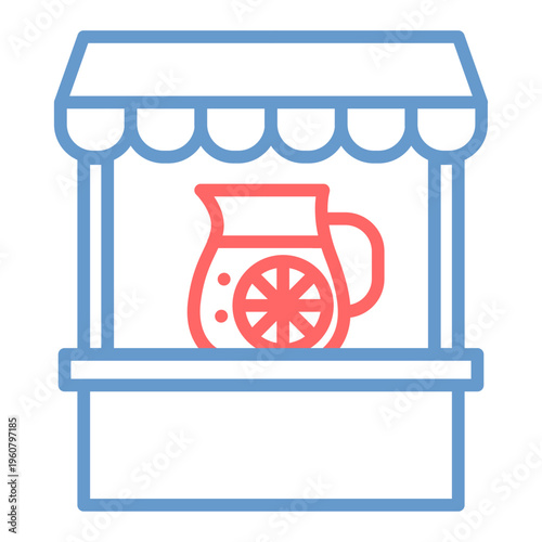Lemonade Stall Vector Icon