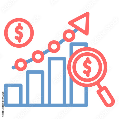 Financial Forecast Vector Icon
