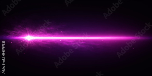 Abstract blue light background with glowing stars and digital energy waves in dark space
