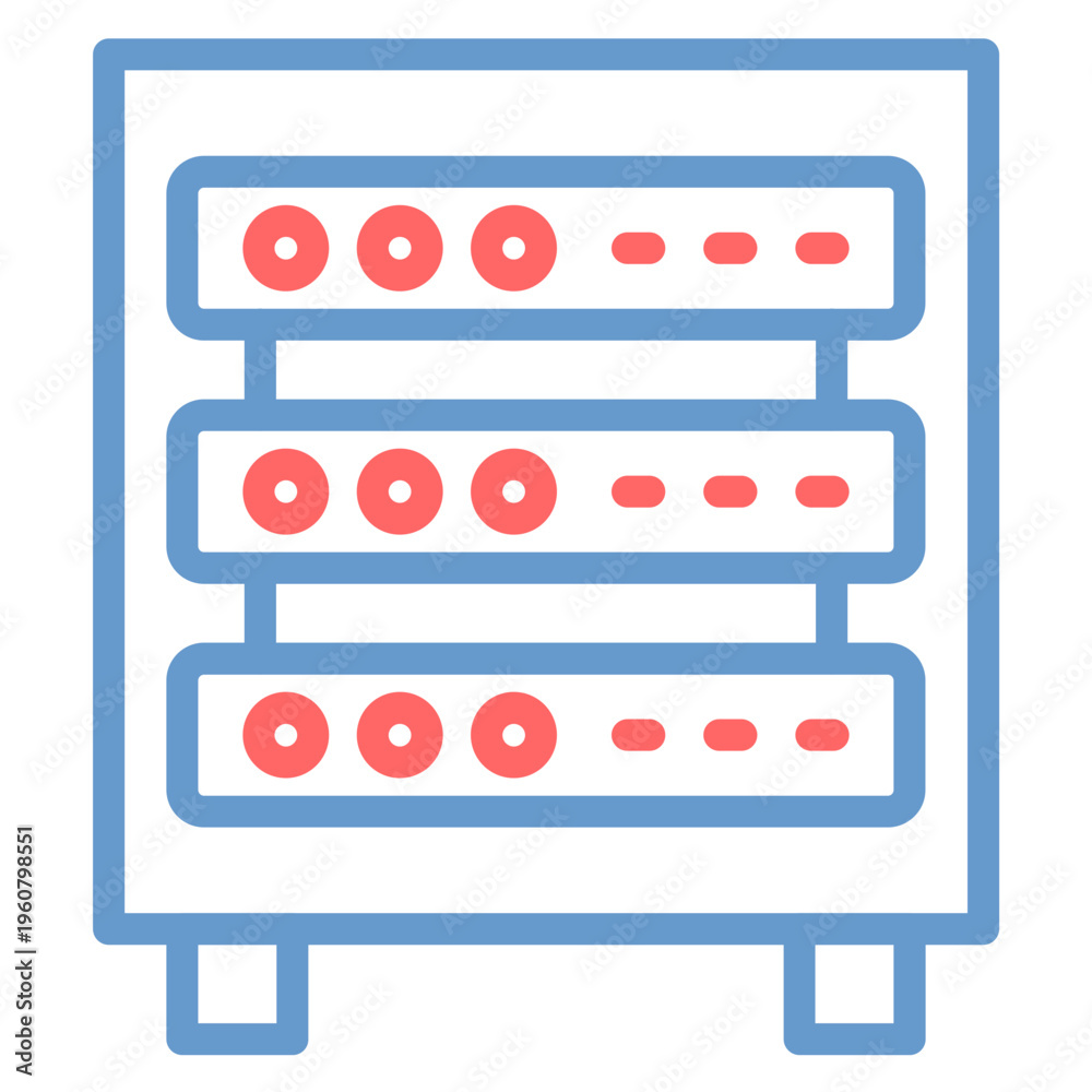 Fototapeta premium Server Rack Vector Icon