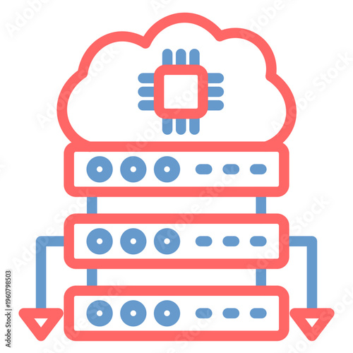 Edge Server Vector Icon