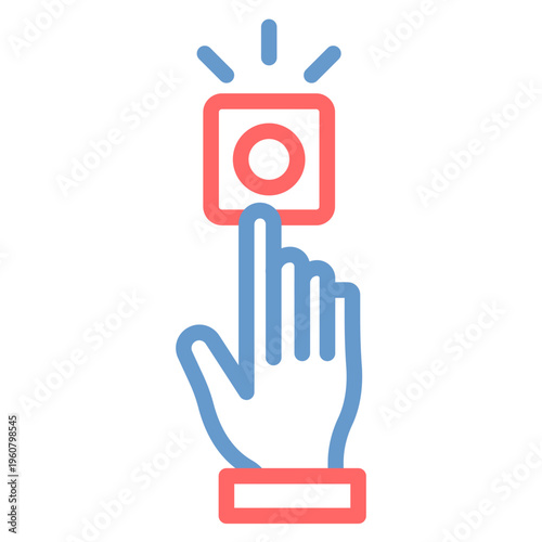 One Click Install Vector Icon