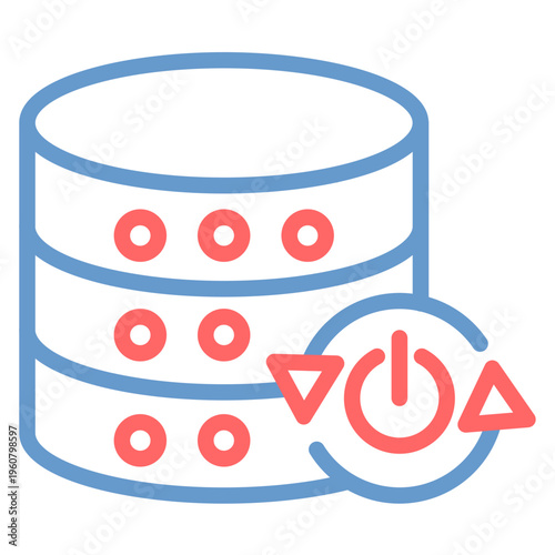 Server Reboot Vector Icon