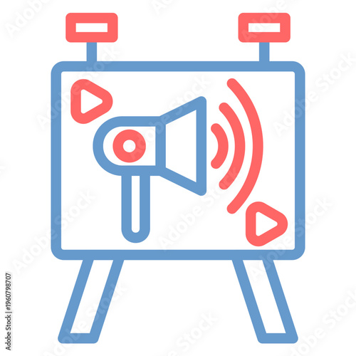 Digital Signage Vector Icon