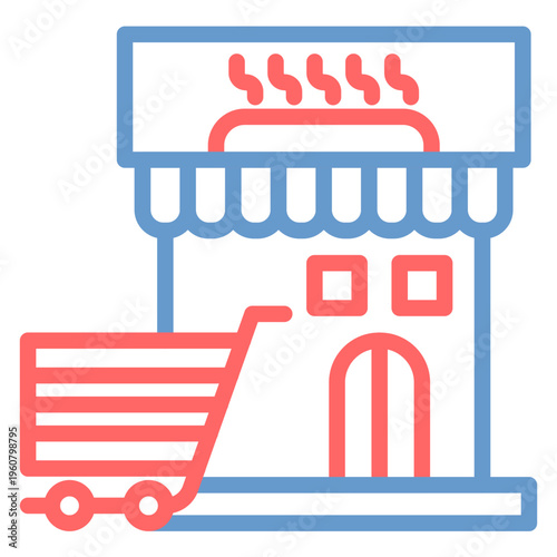 Hypermarket Vector Icon