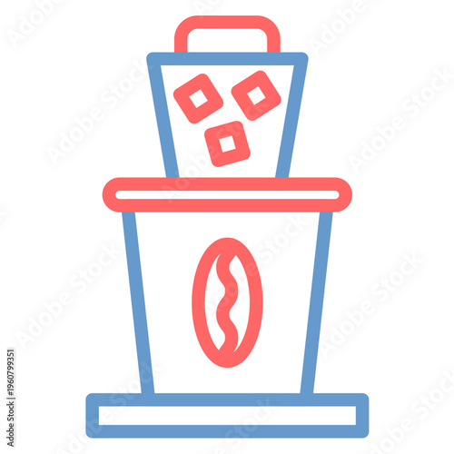 Cold Brew Coffee Vector Icon