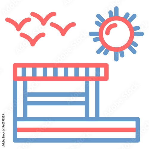 Boardwalk Vector Icon