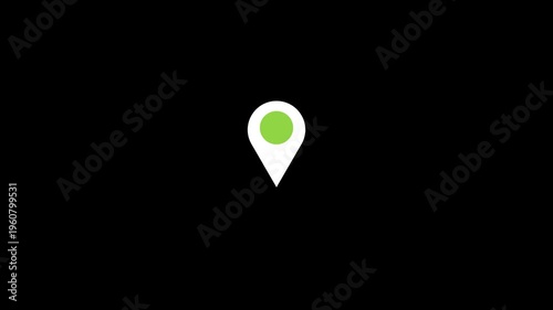 location pin at intersection GPS tech, urban navigation, and virtual mapping