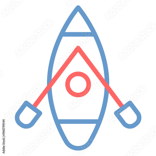 Paddle Board Vector Icon