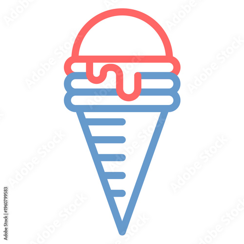 Snow Cone Vector Icon