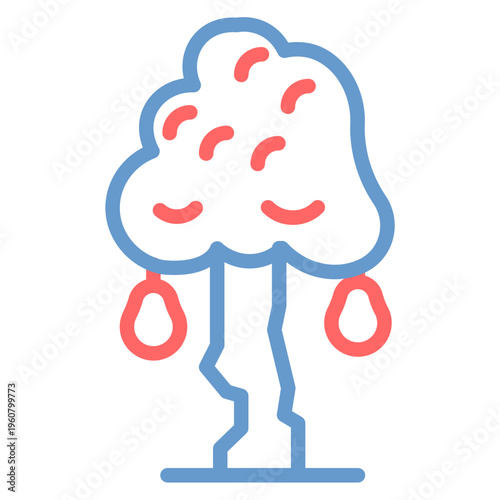 Pear Tree Vector Icon