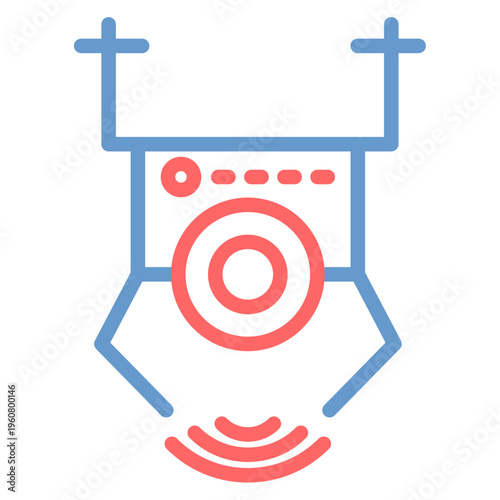 Surveillance Drone Vector Icon