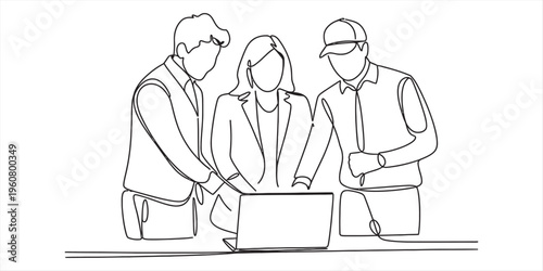 teamwork collaboration business meeting with laptop