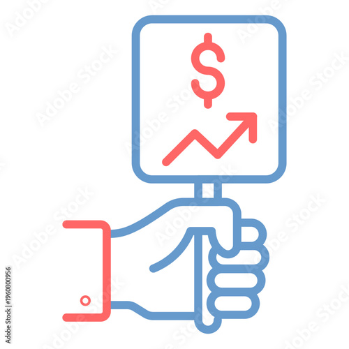 Bid Increment Vector Icon