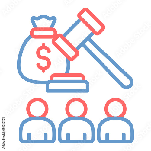 Commodity Auction Vector Icon