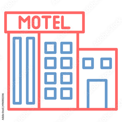 Motel Vector Icon