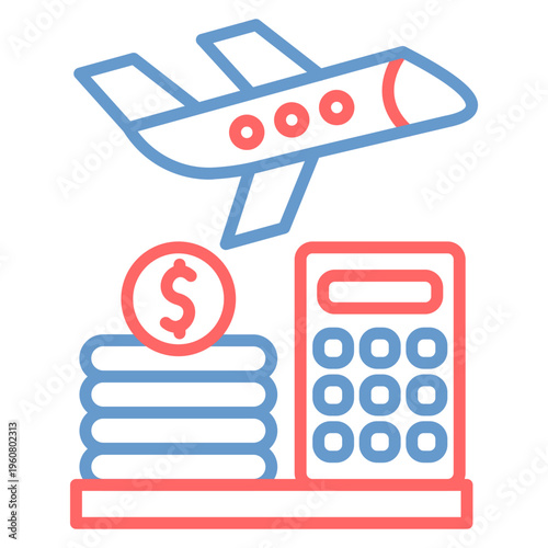 Budget Tour Vector Icon