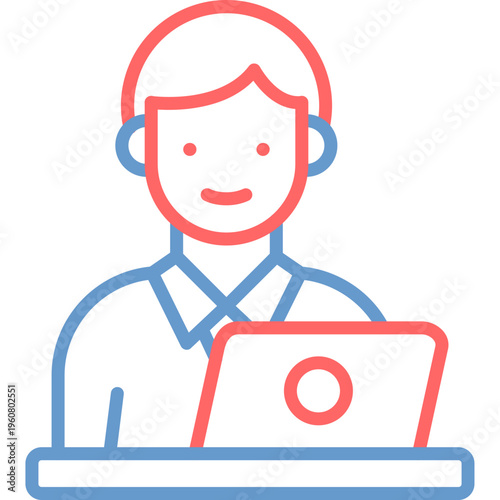 Office Worker Vector Icon