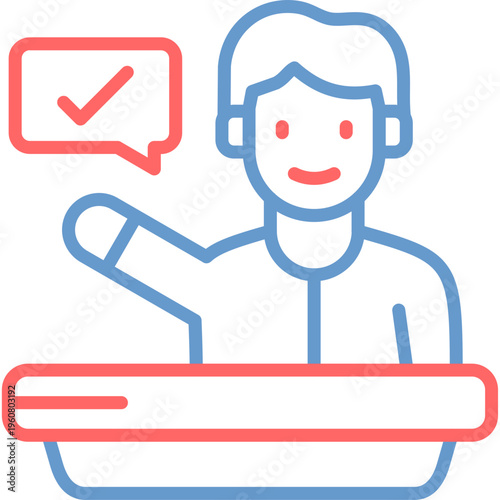 Assertiveness Vector Icon