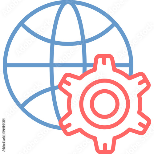 Network Optimization Vector Icon
