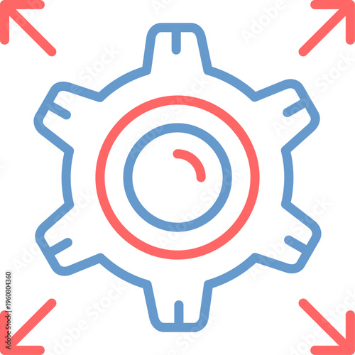 Network Scalability Vector Icon