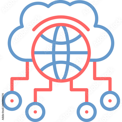 Network Congestion Vector Icon