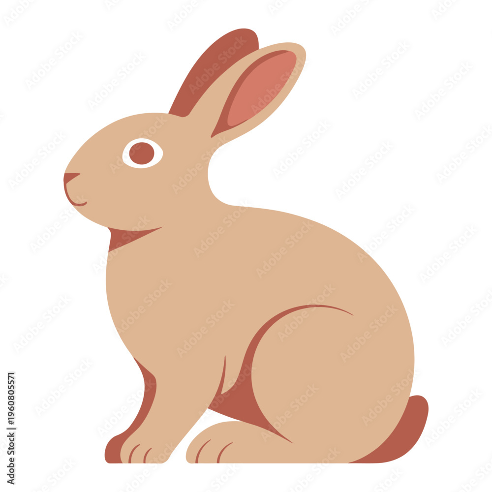 Obraz premium vector illustration of a rabbit