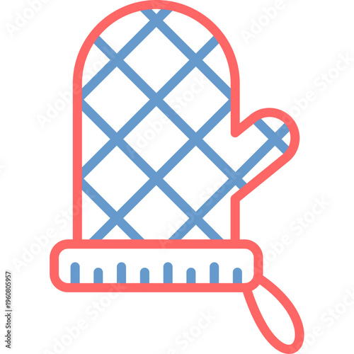 Oven mitts Vector Icon