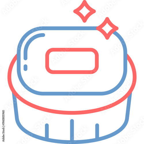 Soap dish Vector Icon
