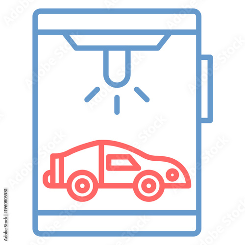 Car Wash App Vector Icon