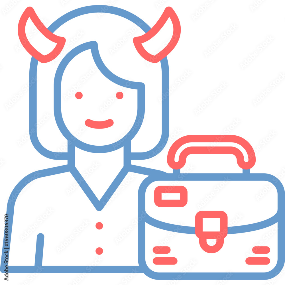 Obraz premium Corrupt Businessman Vector Icon