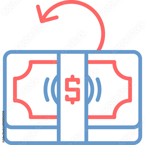 Kickback Cash Vector Icon