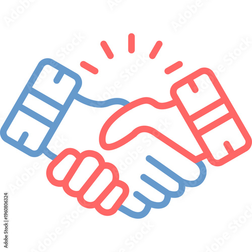 Deceptive Handshake Vector Icon