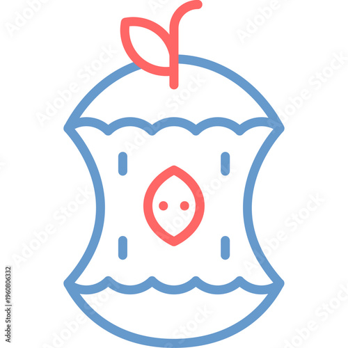 Rotten Apple Vector Icon