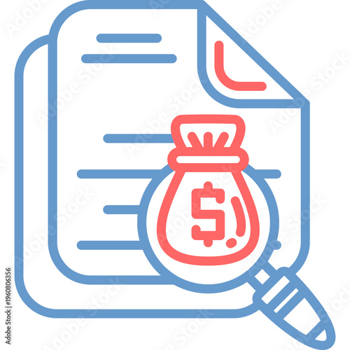 Embezzlement Trail Vector Icon