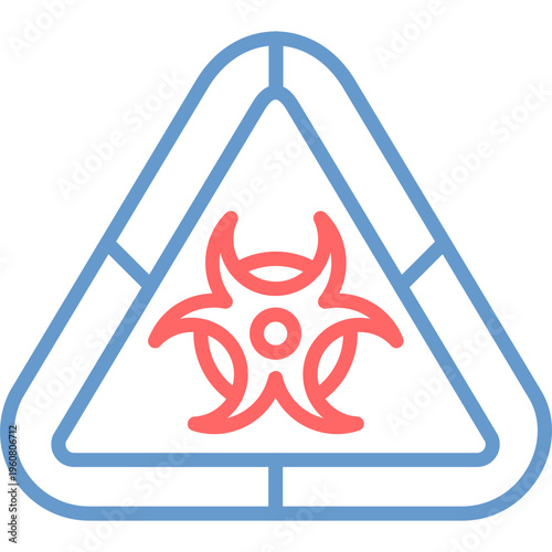 Biohazard Symbol Vector Icon
