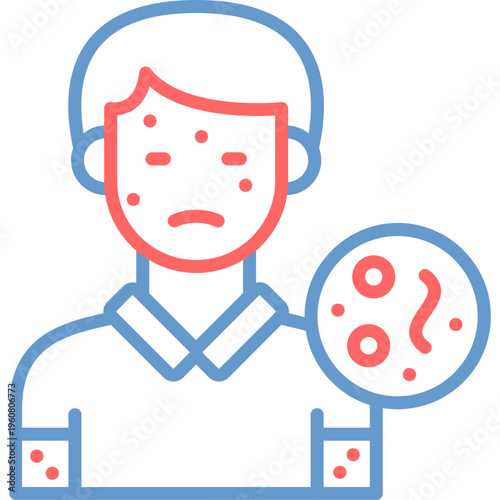 Infected Person Vector Icon
