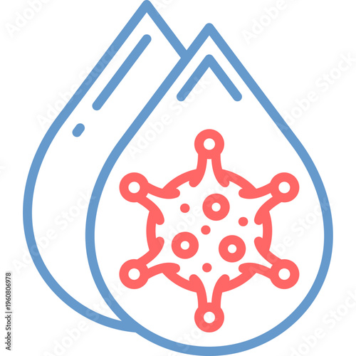 Infectious Droplets Vector Icon