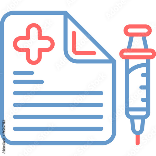 Immunization Record Vector Icon