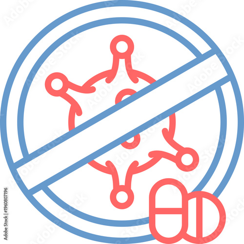 Antiviral Medication Vector Icon
