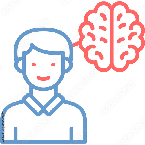 Human Brain Vector Icon