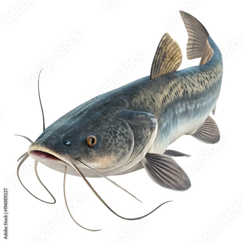 Channel catfish transparent with as cut out PNG