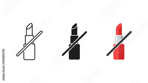 prohibited items sign set with cigarette, lighter and matchstick crossed out flat design vector illustration