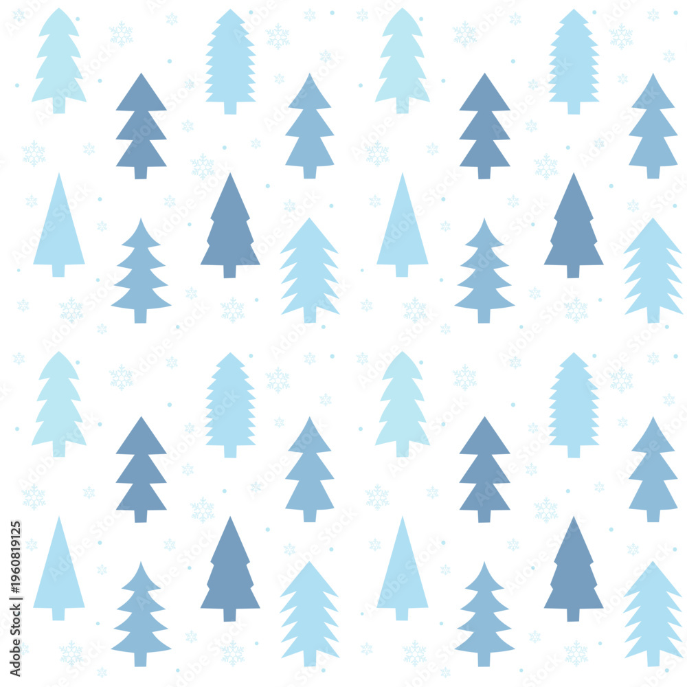 Obraz premium Light Winter Tree Pattern