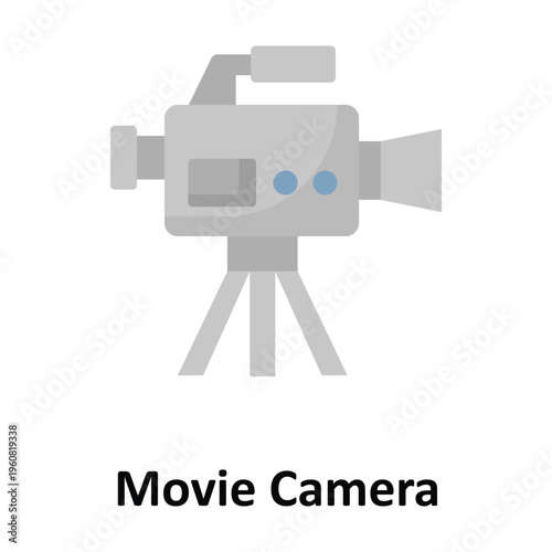 Movie Camera Vector icon which can easily modify or edit
