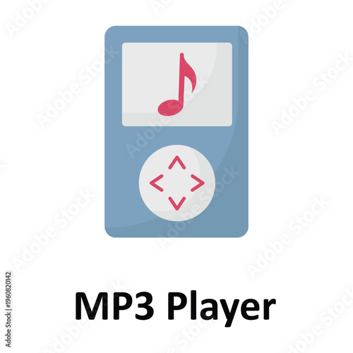 MP3 Player Vector icon which can easily modify or edit