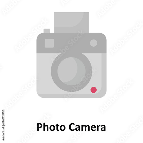 Photo Camera Vector icon which can easily modify or edit