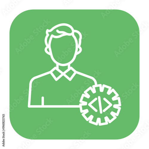 Web Developer Male Icon