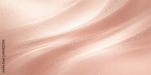 Abstract pink silk satin fabric background with smooth flowing waves and soft texture design